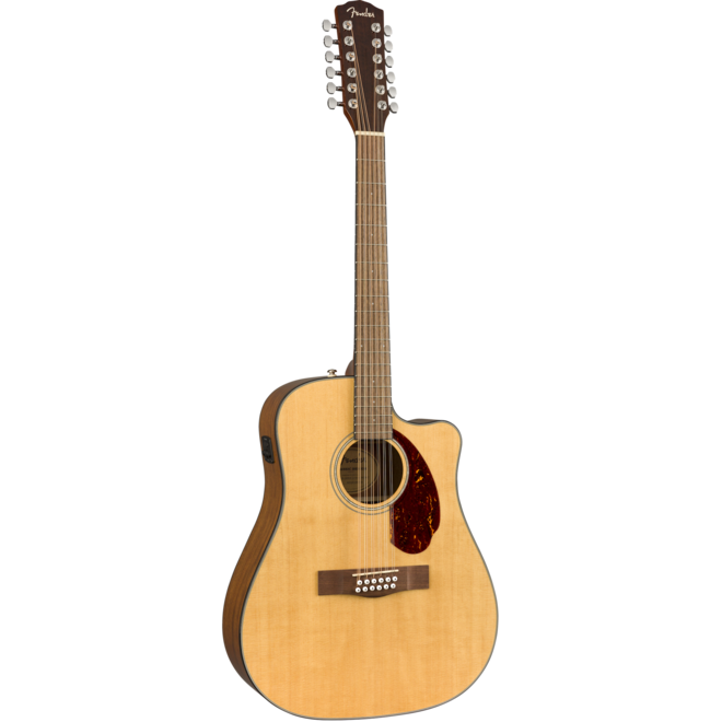 Fender CD-140SCE 12-String Dreadnought Acoustic Guitar, Walnut Fingerboard, Natural, w/Hardshell Case