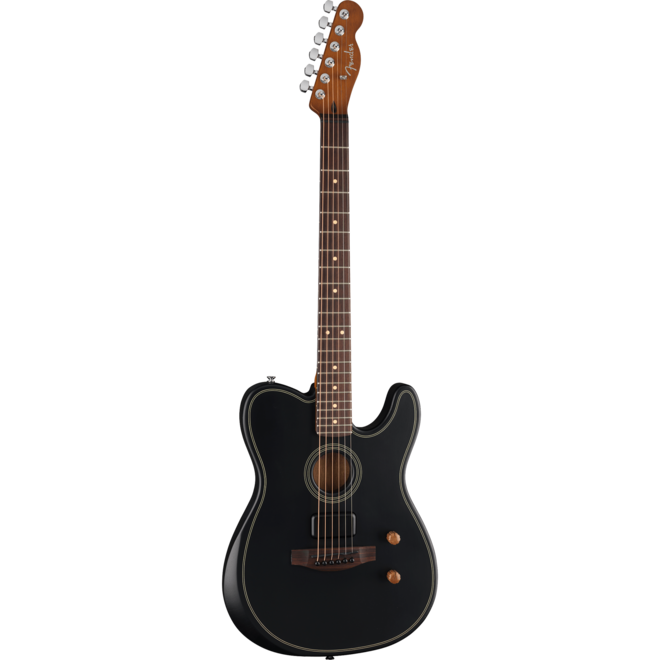 Fender Acoustasonic Standard Telecaster, Rosewood Fingerboard, Black
