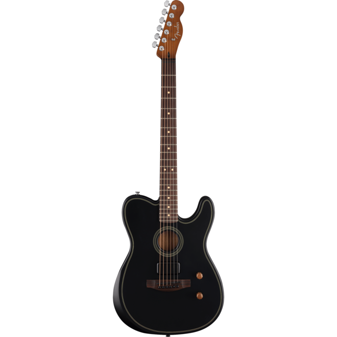 Fender Acoustasonic Standard Telecaster, Rosewood Fingerboard, Black