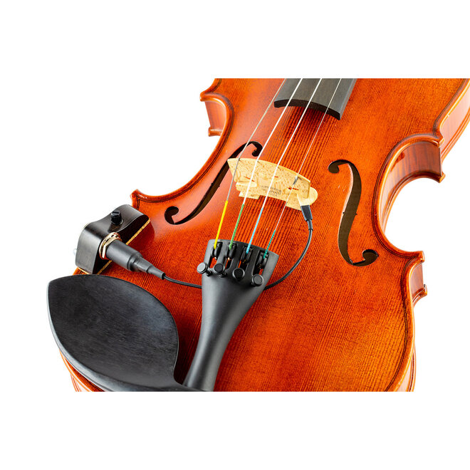 KNA VV-3V Portable Piezo Violin/Viola Pickup w/Volume Control, Ebony