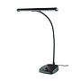 K&M 12298 Dimmable LED Piano Lamp, Black