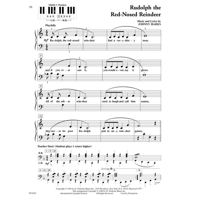 Faber PlayTime Piano Christmas, Level 1