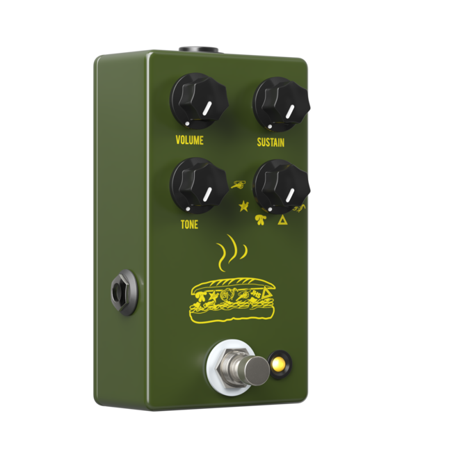 JHS Pedals Muffuletta 6-Way Fuzz Pedal, Army Green