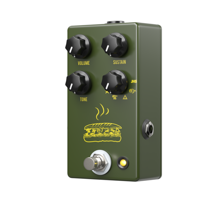 JHS Pedals Muffuletta 6-Way Fuzz Pedal, Army Green