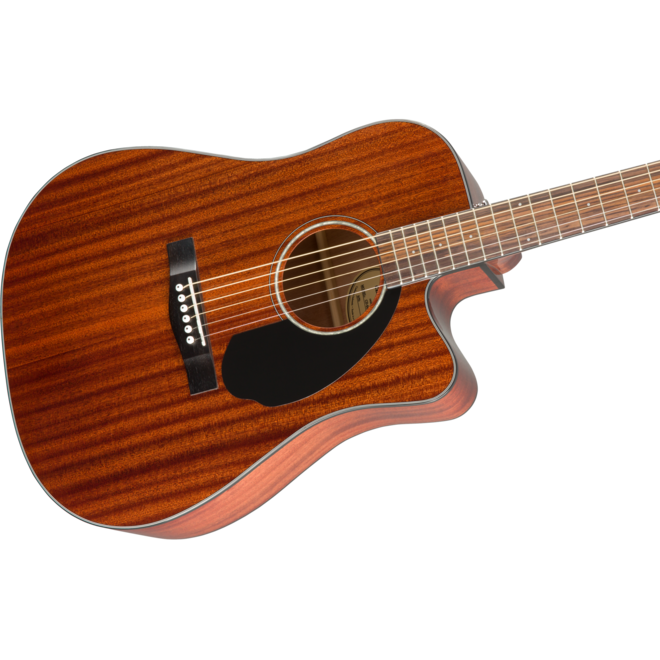 Fender CD-60SCE Dreadnought Acoustic Guitar, Walnut Fingerboard, All Mahogany