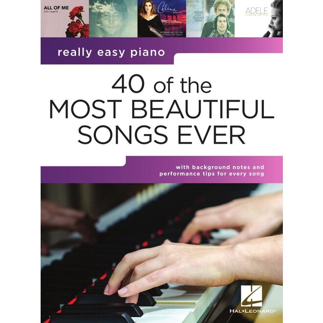 Hal Leonard Really Easy Piano Series, 40 of the Most Beautiful Songs Ever