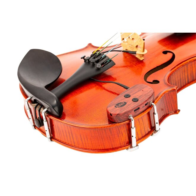 KNA VV-Wi Wireless Portable Bridge-Mounted Piezo Violin/Viola Pickup, w/Volume Control