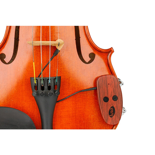 KNA VV-Wi Wireless Portable Bridge-Mounted Piezo Violin/Viola Pickup, w/Volume Control