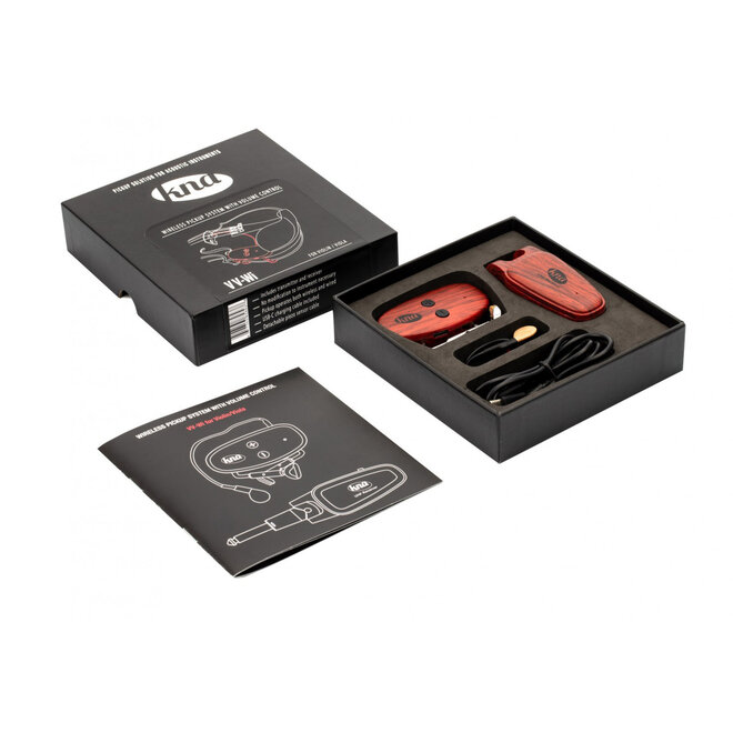 KNA VV-Wi Wireless Portable Bridge-Mounted Piezo Violin/Viola Pickup, w/Volume Control
