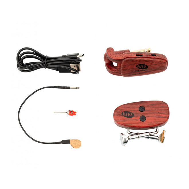 KNA VV-Wi Wireless Portable Bridge-Mounted Piezo Violin/Viola Pickup, w/Volume Control