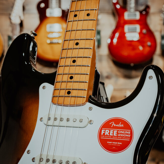 Squier Classic Vibe '50s Stratocaster, Maple Fingerboard, 2-Color Sunburst