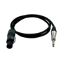 Digiflex Tour Series 14/2 Speaker Cable, Neutrik SpeakON to 1/4” TS Male, 5’