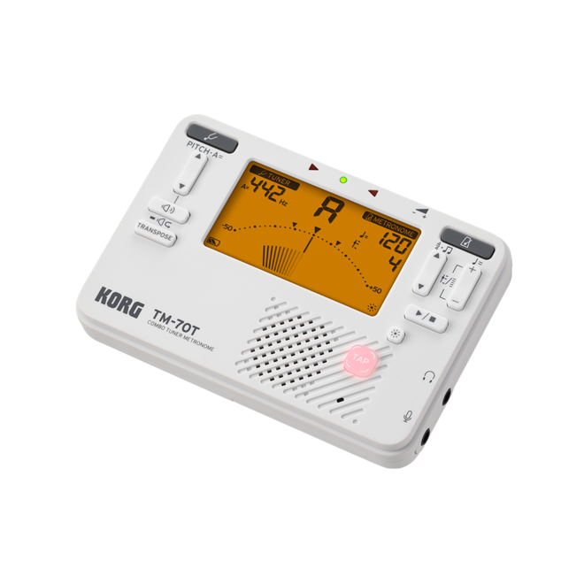 Korg TM-70T Combo Tuner/Metronome, White