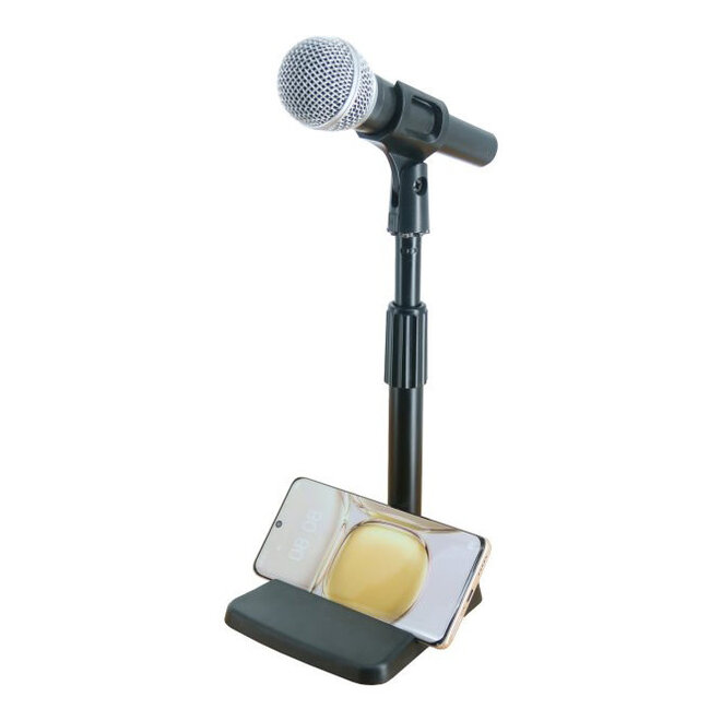Profile MCD100P Desktop Microphone Stand, w/Phone Holder