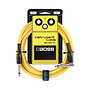 Boss BIC-10A Instrument Cable, Straight to Right-Angle, Yellow, 10'