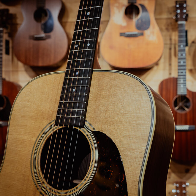 Martin D-28 Satin Dreadnought Acoustic Guitar, Solid Spruce/Solid Rosewood, w/Hardshell Case
