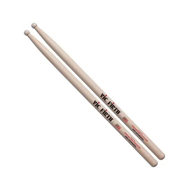 Vic Firth American Custom Maple Drumsticks, Wood Tip, SD1 General