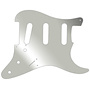Stratocaster Pickguard, 11 Hole, SSS, 1 Ply, Silver Mirror