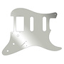 Stratocaster Pickguard, 11 Hole, HSS, 1 Ply, Silver Mirror