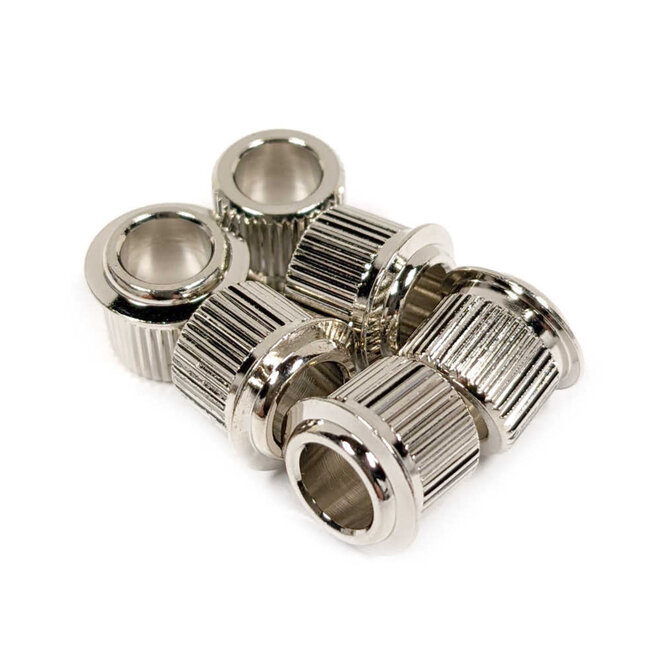 Tuner Conversion Bushings, Nickel (6 Pack)