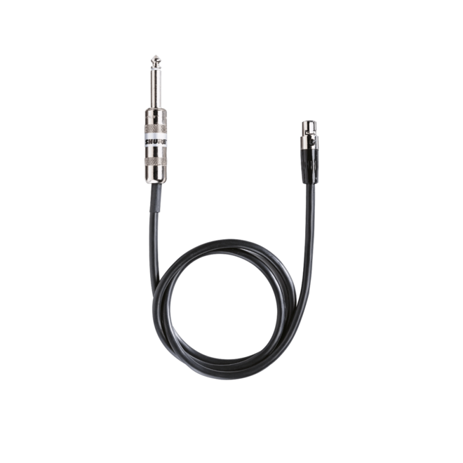 Shure WA302 2' Instrument Cable for Wireless Guitar System