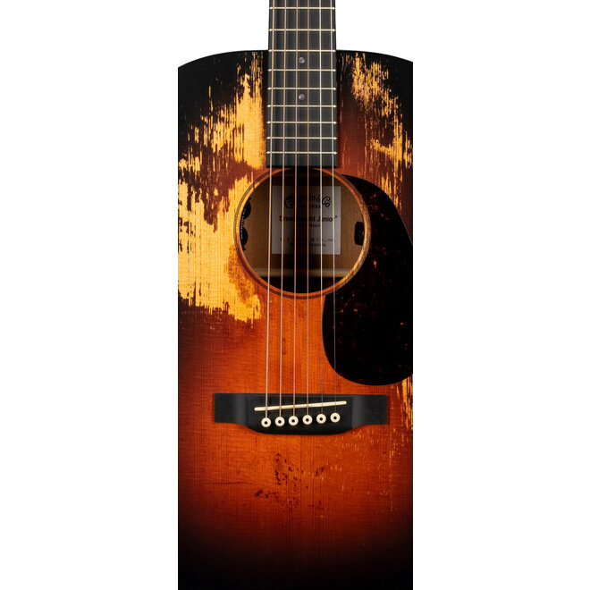 Martin D Jr E StreetLegend Dreadnought Jr. Acoustic-Electric Guitar, Solid Spruce/Solid Sapele, w/Gigbag