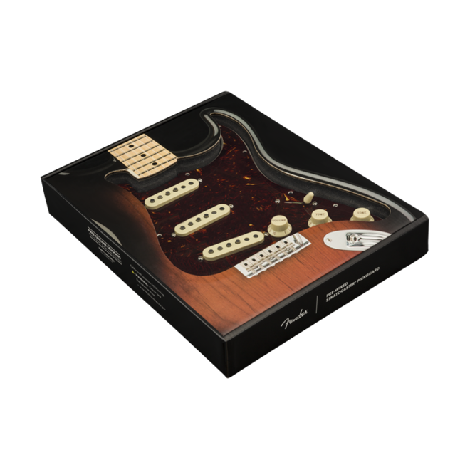 Fender Pre-Wired Stratocaster Pickguard, Tex-Mex SSS, 11-Hole, Tortoise Shell