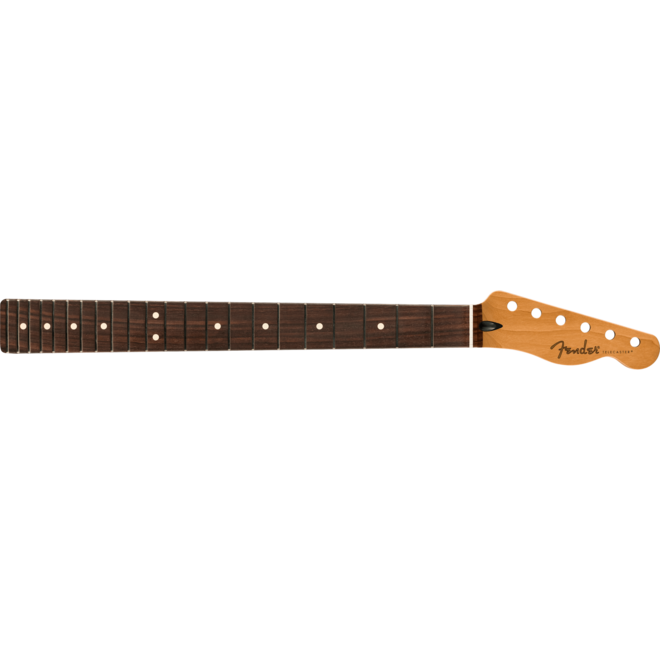 Fender Satin Roasted Maple Telecaster Neck, 22 Jumbo Frets, 12" Radius, Flat Oval Shape, Rosewood