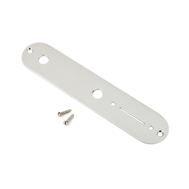 Fender Vintage Telecaster Control Plate, 2-Hole, Chrome