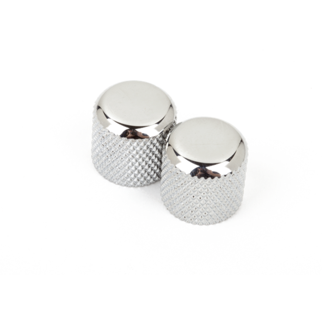 Fender Telecaster/Precision Bass Dome Knobs, Chome (2 Pack)