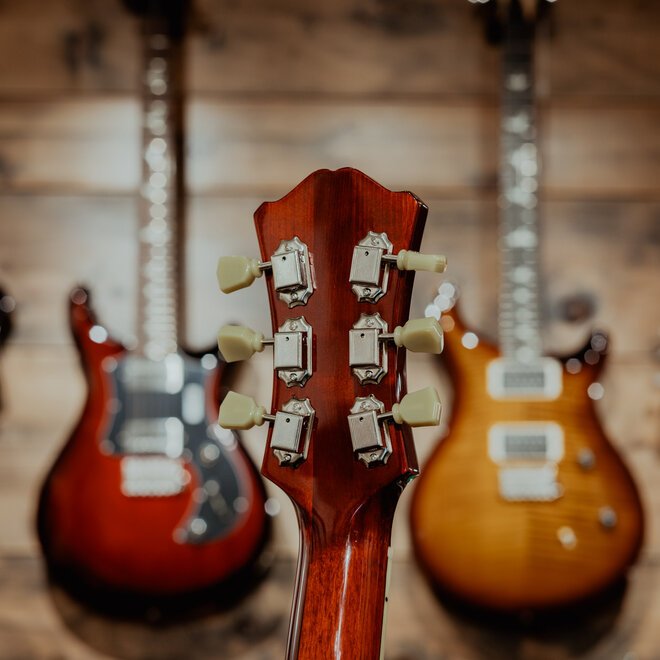 Eastman T386 Thinline Semi-Hollow 2HB Electric Guitar, Classic, w/Hardshell Case