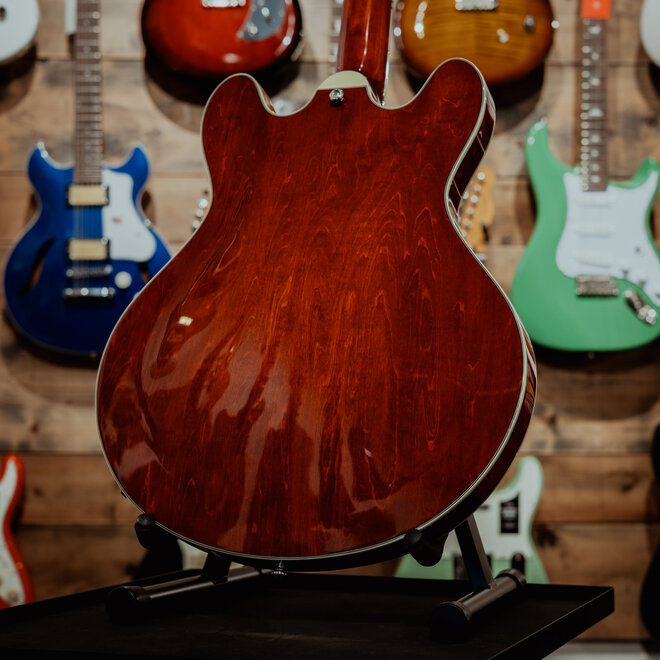 Eastman T386 Thinline Semi-Hollow 2HB Electric Guitar, Classic, w/Hardshell Case