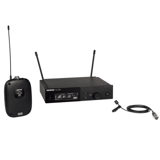 Shure SLXD14/93 Wireless Lavalier System w/WL93 Lavalier Microphone (G58)