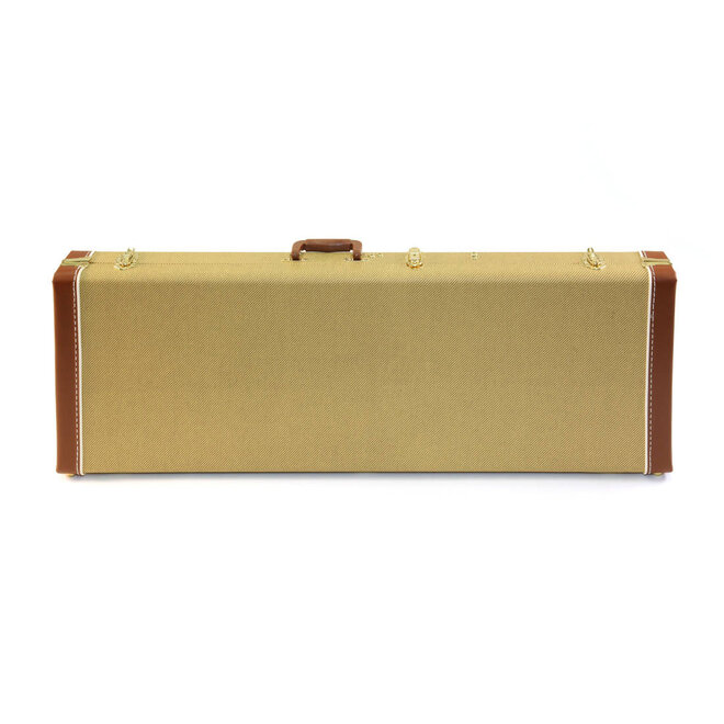Yorkville Deluxe Hardshell Rectangular Electric Guitar Case, Tweed