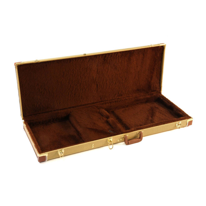 Yorkville Deluxe Hardshell Rectangular Electric Guitar Case, Tweed