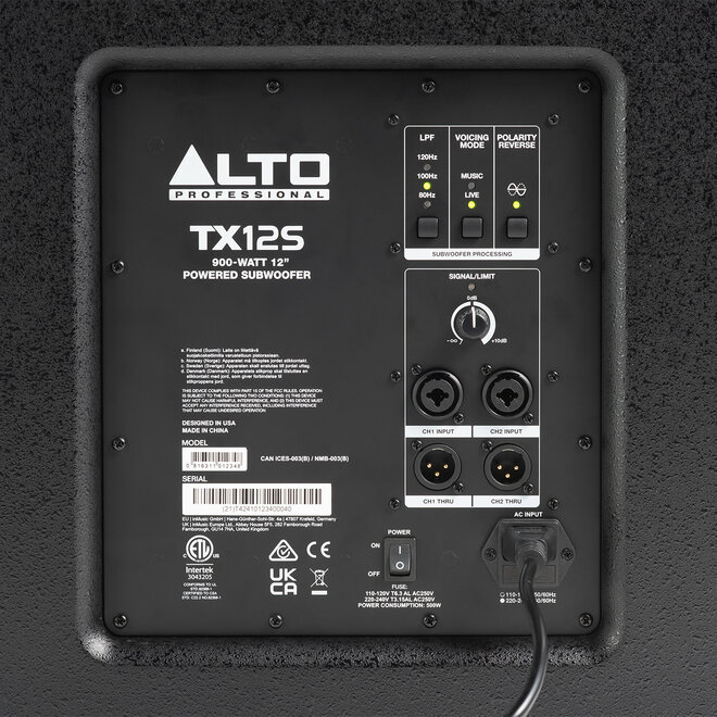 Alto TX12S 900W 12" Powered Subwoofer