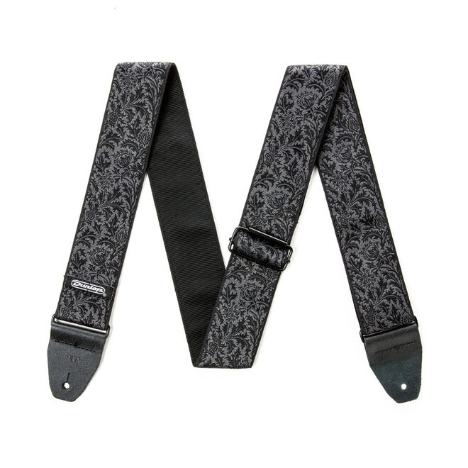 Jim Dunlop Jacquard Guitar Strap, Black Thistle