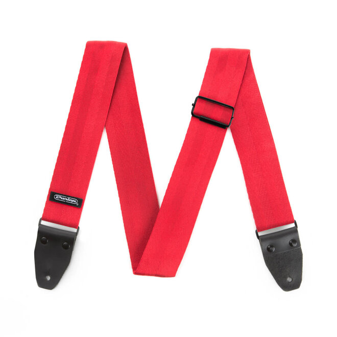 Dunlop Deluxe Seatbelt Guitar Strap, Red