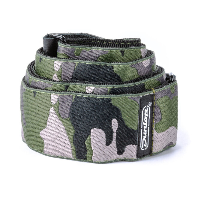 Dunlop Jacquard Camo Guitar Strap, Ranger Green