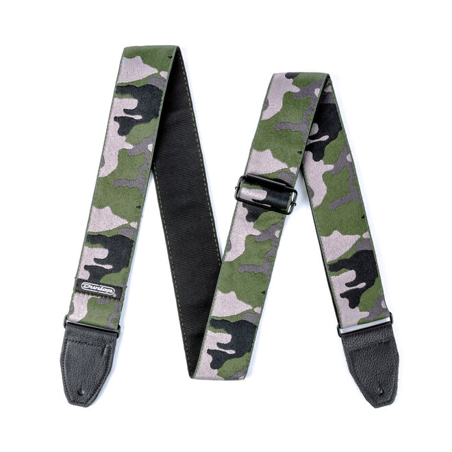 Dunlop Jacquard Camo Guitar Strap, Ranger Green