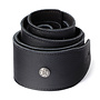 Dunlop 2.5" BMF Leather Guitar Strap, Triple Black