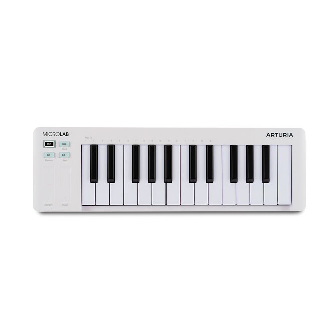 Arturia MicroLab mk3 25-Key Universal MIDI Controller, White