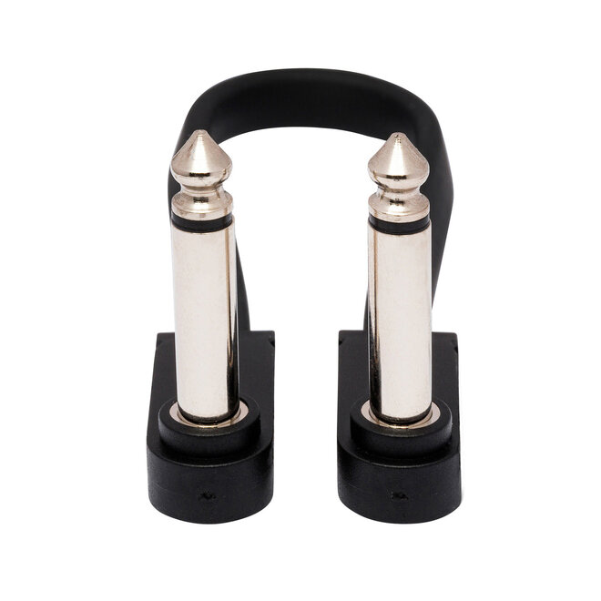 Hosa CFP-106 Flat Guitar Patch Cable, Right-Angle, 6”