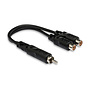 Hosa YRA-104 Y Adaptor Cable, RCA Male to Dual RCA Female