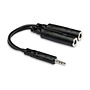 Hosa YMP-233 Y Adaptor Cable, 3.5mm TRS Male to Dual 1/4" TRS Female