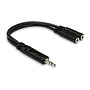Hosa YMM-232 Y Adaptor Cable, 3.5mm TRS Male to Dual 3.5mm TRS Female