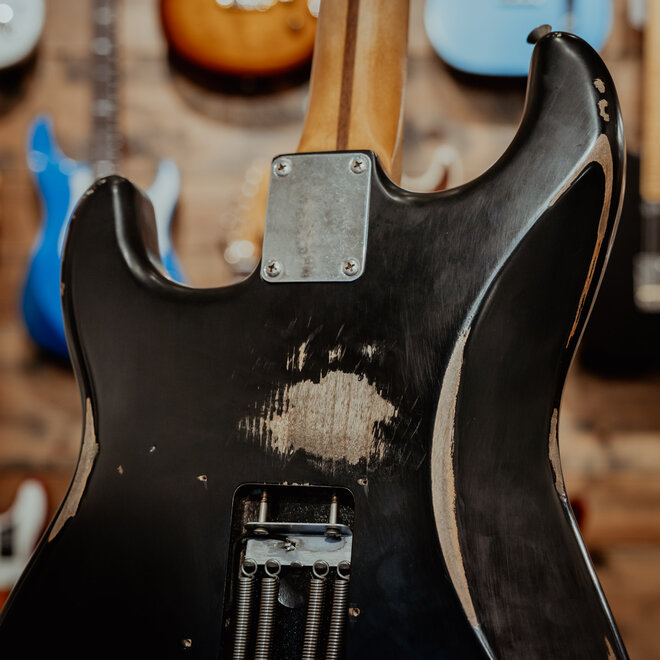 Fender JB Custom Road Worn '50s Stratocaster, Maple Fingerboard, Black