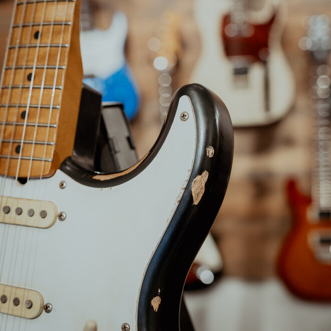 Fender JB Custom Road Worn '50s Stratocaster, Maple Fingerboard, Black