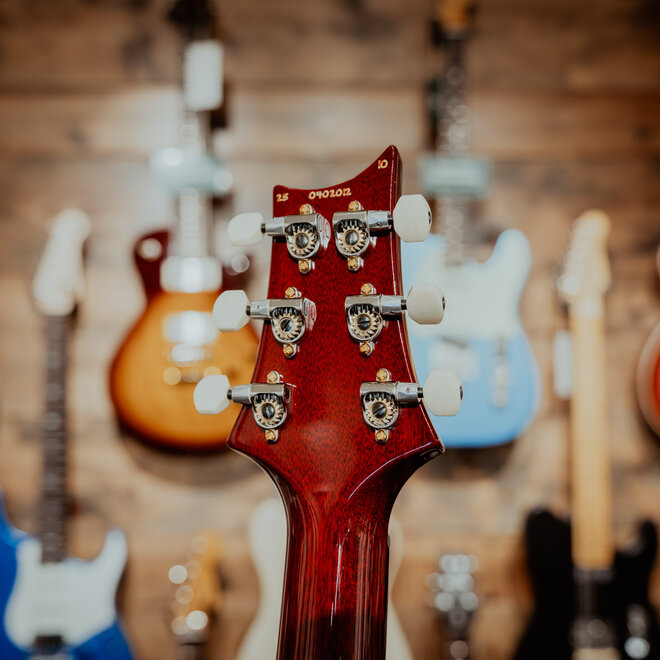 PRS DGT 10-Top Electric Guitar, Dark Cherry Sunburst, Bird Inlays, Hardshell Case