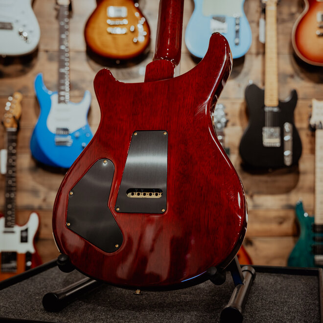 PRS DGT 10-Top Electric Guitar, Dark Cherry Sunburst, Bird Inlays, Hardshell Case